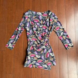 Sweet Pea Floral Print 3/4 Sleeve‎ Top